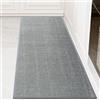 KMVIZI Tappeto Cucina Antiscivolo Lavabile, in Tessuto, Passatoia Assorbente, Tappeto Runner Facile da Pulire, per Sala da Pranzo, Lavanderia (Grigio, 50x120cm)
