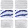 NIYATA 6 pezzi Clean and Steam Lingette, Clean and Steam Accessori, Serpillere Scopa Vapore per Rowenta Clean & Steam ZR850002 ZR005801 ZR005804 (Grigio e Blu)