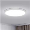 Bojim Plafoniera LED Soffitto, 18W 2146LM Lampada da Soffitto Rotonda, 6000K Luce Bianca Fredda, Moderno Bianco Sottile Plafoniere da Soffitto per Camera da Letto, Bagno, Soggiorno, Cucina, Ø22CM