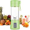 TopAufell Frullatore Portatile[versione aggiornata], Mini Frullatore, Miscelatore Elettrico Per Frutta, Frullatore USB, Ricaricabile, Ricaricabile per Frullati, Frappe, Frutta e Verdura, 380 ml Green