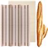QIYILE Stampo per Baguette in Acciaio, per 3 Baguette, Con Rivestimento Antiaderente, Accessori per Pane, 38,5 x 27,5 cm