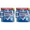 Finish Quantum Infinity Shine Pastiglie Lavastoviglie, 120 Capsule Lavastoviglie, Detergenti per Lavastoviglie per una Pulizia e Brillantezza Efficace (Confezione da 2)