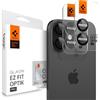 Spigen Glas.tR EZ Fit Optik Pro Protezione Fotocamera compatibile con iPhone 17, iPhone 16/16 Plus, 2 Pezzi, Nero, Anello Individuale, Durezza 9H Pellicola