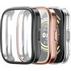 FINTIE 3 Pezzi Cover per Amazfit Bip 5, Protezione Morbide TPU Custodia con Pellicola Protettiva
