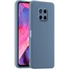 HULLIN Custodia per Telefono in Silicone Colorato, Adatta per HUAWEI Mate20 Pro (6.39) - Grigio lavanda