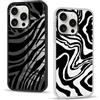 LZC EU 2 Pezzi Cover per iPhone 7/iPhone 8/SE 2020/2022 4,7, Trasparente Custodia con Disegni Aesthetic Zebra Motivo Donne e Ragazze Cover Ultra Sottile Silicone TPU Bumper Antiurto Protettiva Case