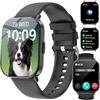 Fitoncloud Smartwatch Uomo Donna Effettua/Risposta Chiamate, 2,01 Orologio Smartwatch con SpO2/Sonno/Cardiofrequenzimetro, 120+ Modalità Sportive, Impermeabile IP67 Smart Watch per iOS/Android, Nero