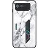 BRAND SET Cover per Asus ROG Phone 6 5G Custodia Morbida in Silicone con Rivestimento in Vetro Temperato Ultrasottile Case per Asus ROG Phone 6 5G (Bianco)