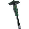 Bosch scalpello piatto per pietra 22-250 mm (doppio bordo di taglio temprato per impieghi gravosi; stelo in cromo-vanadio; confortevole impugnatura Softgrip con protezione per le mani)