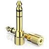 DIGITNOW! 2 adattatori jack da 6,35 mm (1/4) a 3,5 mm (1/8), per auricolari o altoparlanti placcati oro