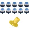 Vigormat Kit Aeratore di Ricambio, per Rubinetti a Scomparsa 16,5 x 1 mm, 10 Pezzi con Chiave - Rompigetto Filtro Filtrino