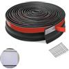 WLHFDC Guarnizione Porta Garage Basculante 3 Metri, Guarnizione Soglia Porta Garage, Soglia Antipioggia, Striscia di Ricambio Resistente Alle Intemperie in Gomma Mantieni il Tuo Garage Asciutto