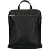 italyshop24_com OBC Made in Italy - Zaino da donna in vera pelle, Nero (Nero 25 x 30 x 11 cm.), 25x30x11cm (BxHxT)