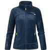 Geographical Norway Upaline Lady - Giacca Pile Donna Fine Fleece Warm con Zip - Autunno Inverno Primavera Sci Montagna - Manica Lunga Felpa Pelliccia Morbido Comfort Outdoor (Blu Marino XXL)