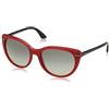 Vogue Eyewear 0VO2941S 239111 56 Occhiali da Sole, Rosso (Raspberry Red/Greygradient), Donna