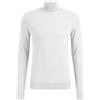 VEQUÈ Maglione Uomo Invernale Collo Alto Lana Cashmere Slim Maglia Pullover Dolce Vita (IT, Testo, L, Regular, Regular, Bianco)
