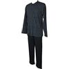RAGNO Pigiama Uomo Interlock Invernale Aperto Davanti con Colletto Tasche e Taschino Articolo U163N7, 139F Fantasia Notte, 50