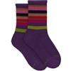Gallo Calze corte bambino spugna di viola righe multicolor
