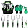 Jauhmui Set Attrezzi Giardino 9 Pezzi Antiruggine con Custodia Regalo