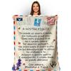 Zinello Design - Coperta Personalizzata Morbida da Regalare alla Propria Figlia da Parte di Mamma o Papà. Idea Regalo Originale e Utile per Natale (Firmata da Mamma e Papà, 150 x 200 cm)