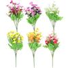 YILANJIN 6 mazzi di fiori artificiali in finta seta,Fiori Margherita Artificiali, fiori finti artificiali in seta, fiori in plastica per vasi interni o esterni da appendere fioriera per casa e giardino