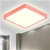 LQWELL® Plafoniera Lampada da soffitto a LED, IP44 Lampada da bagno impermeabile Quadrata piatta 18W 4000K 1600LM Sottile per soggiorno Bagno Camera da letto Cucina Seminterrato Ufficio, 220 * 24mm