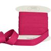 designers-factory Nastro in sbieco di cotone per bordare cucito - vari colori disponibili - Nastri per raffinate rifiniture in cotone piegato - Nastro Sbieco cotone bordino per tessuti (Di 10 metri, Fucsia)