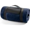 FUN FAN LINE - Morbida Coperta in Pile per Divano e Viaggio (130x160 cm) | Copriletto Termico Anti-Pilling con Maniglia per il Trasporto | Coperta Spessa Invernale e da Campeggio per Esterni (Blu)