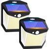 Vanranger Luci LED Esterno Giardino Solare - 248 LED Luce Esterno con Pannello Solari con Sensore da Movimento 3 Modos 270° Illuminazione Lampada Faro Solare da Esterno 2 Pezzi