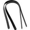 QLEUIFT 1 Paio Cinghie di Ricambio per Borsa Manici per Borsa Tinta Unita Rivetto Tracolla di Ricambio in PU 60CM Accessori per Borsa a Mano Borsetta Portafoglio,Nero