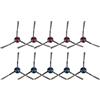CHAIN PEAK (10 Pezzi) N30 PRO Omni Spazzole Laterali per ECOVACS DEEBOT T30 Pro Omni/ T30 Omni/ T30S/ T30S Combo/ N20 plus/ N20 Pro Plus/ N30 Omni/ N30 PRO Omni Robot Aspirapolvere, spazzola laterale Accessori