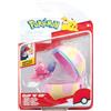 Pokémon PKW3631 Clip'n'Go Poké Ball - Forgita & Palla curativa ufficiale Poké Ball con figura di 5 cm