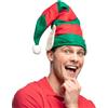 Boland 13305 - Cappello da Babbo Natale con orecchie da elfo e pompon, elfi, Babbo Natale, Babbo Natale