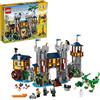 LEGO Creator 3in1 Medieval Castle 31120 Building Kit; Castle with Moat and Drawbridge, Plus 3 Minifigures; New 2021 (1,426 Pieces)