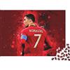 HESHS Cristiano Ronaldo Jigsaw Puzzles,puzzle 3d 1000 Pezzi Classici,CR7 Puzzles Giochi Rilassamento E Intelligence,legno Puzzle Per Gioco Familiare,Regalo Per Amore E Amico 1000pcs (75x50cm)