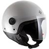 Tucano Urbano casco demi jet unisex EL'JETTIN 6.0. Casco moto in policarbonato, casco scooter small fit. Calotta XS-M ed L-XXL . Casco estate inverno. Casco omologato ECE 22.06 Bianco lucido Tg. M