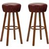 vidaXL 2X Sedie da Bar Similpelle Marrone Vintage Sgabelli Alti Angolo Cucina