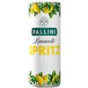 Pallini Limoncello Spritz - pronto da bere - nato dall'infusione del pregiato Limone Costa D'Amalfi IGP raccolto a mano a Vietri sul Mare, Amalfi - 12 Lattine da 250 ml - 10,5% ABV.