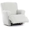 Eysa Copripoltrona bielastica relax reclinabile colore bianco disegno Harlem