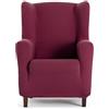 EYSA Copripoltrona bielastica con orecchie colore burdeaux disegno Harlem