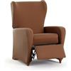 Eysa Copripoltrona bielastica relax colore arancia disegno Harlem