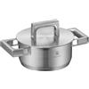 WMF Vitalis Aroma, pentola a vapore in acciaio inox, a induzione, 41 x 27 x 10 cm, teglia da 6,5 l, coperchio in vetro con bordo in silicone, termometro da giardino, in acciaio inox Cromargan non