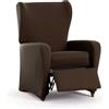 Eysa Copripoltrona bielastica relax colore marrone disegno Harlem