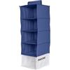 osama home PANTONE™ - Organizer Armadio Salvaspazio da Appendere 5 Scomparti Abiti e Accessori, Organizzatore Armadio Verticale Pieghevole, Divisori per Armadio Interno Portaoggetti e Vestiti 84x30x30 cm