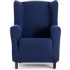 EYSA Copripoltrona bielastica con orecchie colore blu disegno Harlem