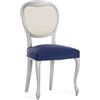 Eysa Pack de 2 fodere bielastiche per sedia senza schienale colore blu disegno Harlem