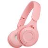 Fiauli Cuffie Bluetooth senza fili, Cuffie over-ear con riduzione del rumore intelligente ad alta fedeltà, compatibili con Bluetooth 5.0 Cuffie sportive da gioco stereo carine per PC laptop Rosa