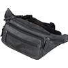 STILORD 'Zion' Marsupio in Pelle Vintage Moderno Uomo Donna Borsa a Vita in Cuoio Vero Borsello con Cerniere Resistente alla Moda, Colore:antracite