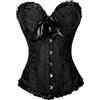 Aragallant Corsetto Donna, Corpetto Top Donna, Gotico Nero Bustini e Corsetti da Donna, Donna Corsetto Nero Pizzo Elegante, Corsetto Stringivita per Matrimoni, Halloween (Nero, M)