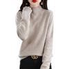 Yutdeng Maglione Donna Maglia Collo Alto Elegante Dolcevita Pullover Termica Manica Lunga Lavorato a Maglia Invernale Casual di Base Fondo Maglione Felpa,Cammello Chiaro,M